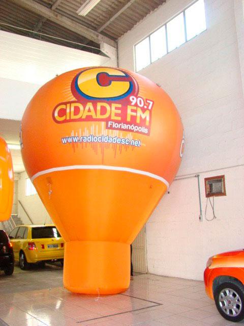 Balão inflável promocional rooftop